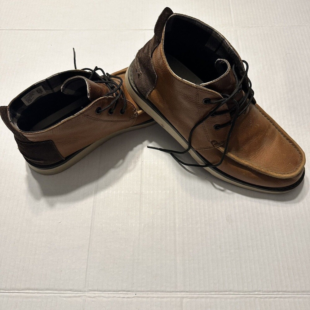TOMS Navi Moc Chukka Mens Boots - Casual Men’s Boots Size 12 Brown Leather
